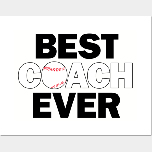 Baseball Best Coach Ever Posters and Art